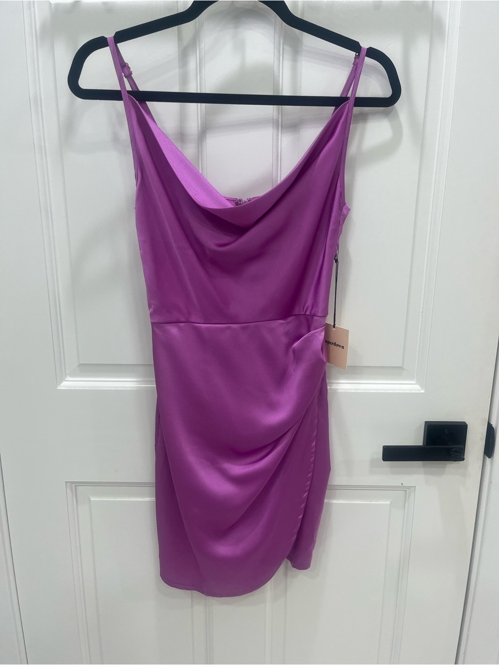 Superdown slip dress in purplish color